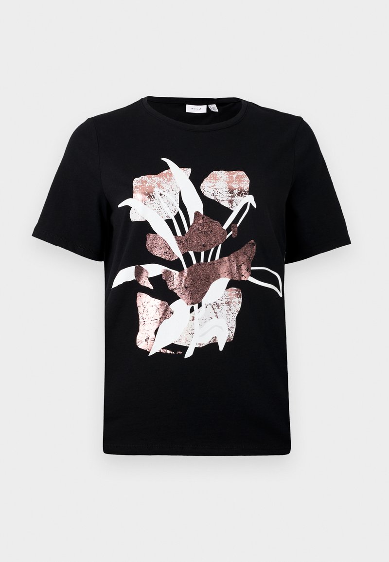 Vila T-shirt print zwart Vila T-shirt print zwart