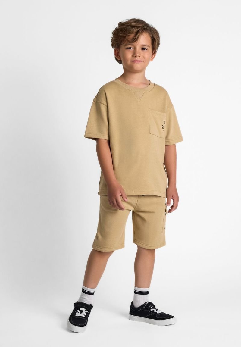 MINOTI SHORT SLEEVE SET - Rövidnadrágok - tan
