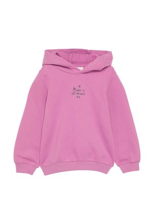 MIT GLITZER-STICKEREI AUF FRONT UND RÜCKEN - Hoodie - flieder