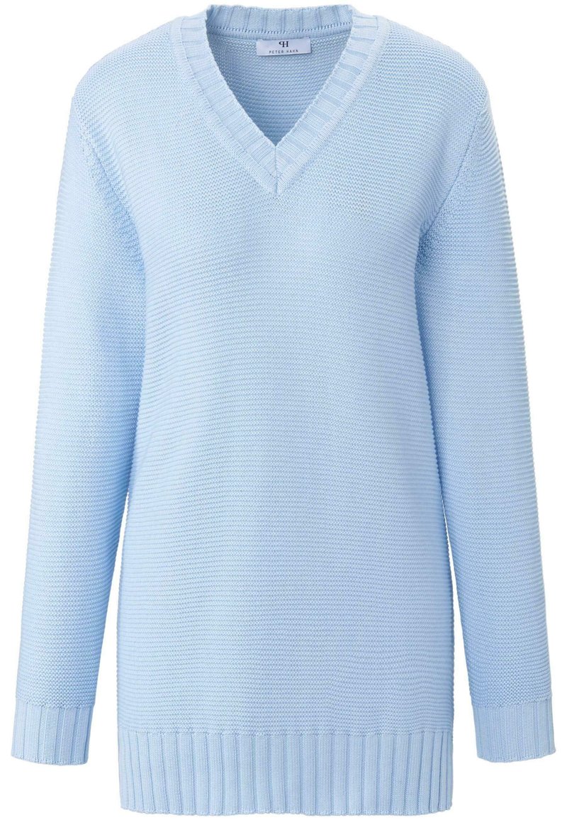 Damen Strickjacken | PETER HAHN Strickpullover hellblau - LP71473 Damen Strickjacken | PETER HAHN Strickpullover hellblau - LP71473