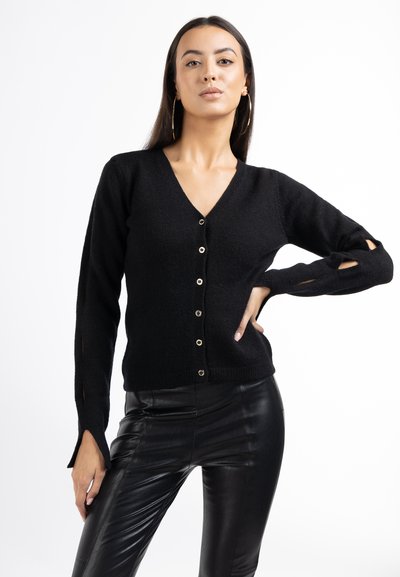 BONITA Cardigan Donna Nero Manica Corta Elegante (IT 44, EU 40 BONITA Cardigan Donna Nero Manica Corta Elegante (IT 44, EU 40
