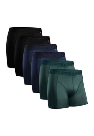 6-PACK SPORTS TRUNKS - Boxerbriefs - black/blue/green