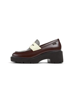 MILAH - Platform heels - braun grau