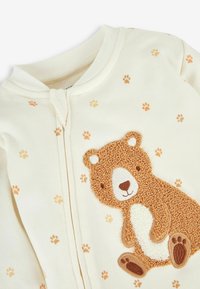 JoJo Maman Bébé BEAR APPLIQUE ZIP - Odijelo za spavanje - cream