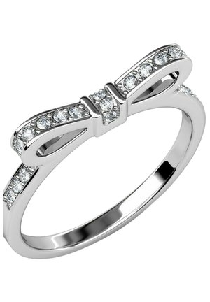 BAGUE RIBBON - OR ROSÉ ET CRISTAL - Ring - argenté couleur / cristal