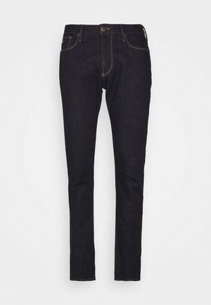 Emporio Armani POCKETS PANT - Traperice uskog kroja - denim blu