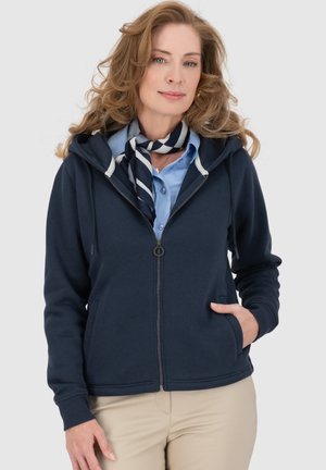 FREDAAK - Felpa con zip - marine