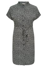 ONLY Carmakoma DIEGA SS WVN NP - Abito a camicia - black/cloud dancer