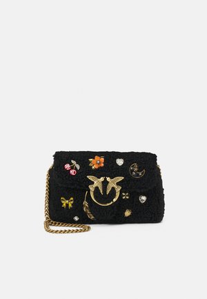 LOVE BABY PUFF MAGIC PINS - Sac bandoulière - nero/antique gold