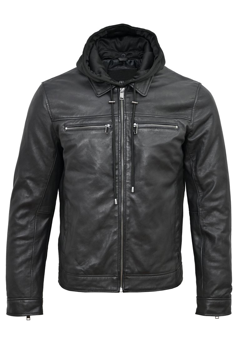 Lee Cooper Leren jas zwart Lee Cooper Leren jas zwart