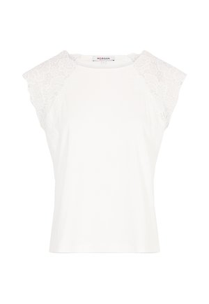 Morgan, T-shirt print - blanc