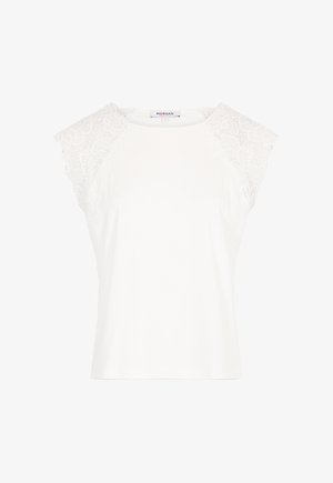 Morgan, T-shirt print - blanc