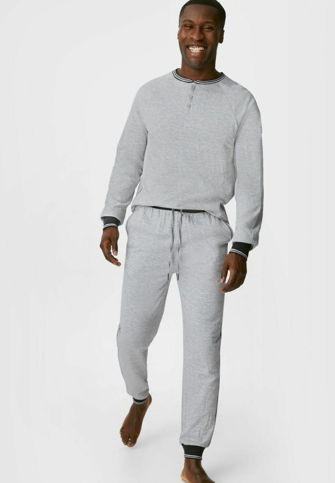 C\u0026A Pantalón de pijama - light gray melange/gris claro - Zalando.es