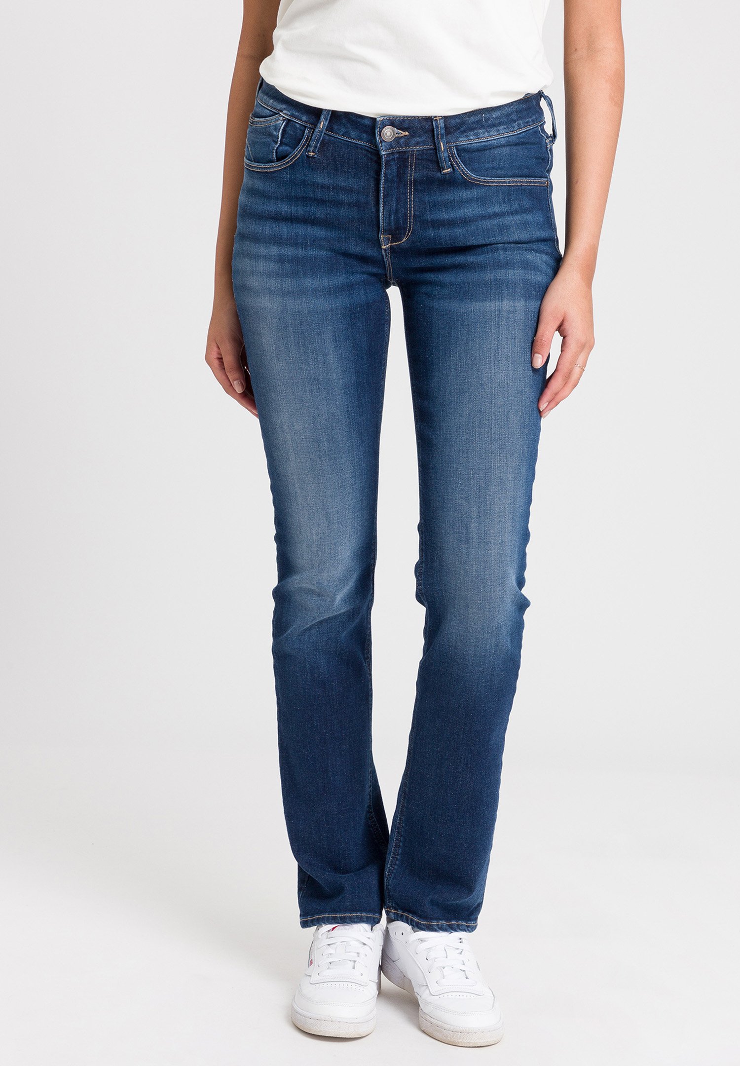 Cross Jeans Dames Jeans Broeken ROSÈ regular/straight Fit Zwart 33W