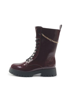 Stivaletti con plateau - red