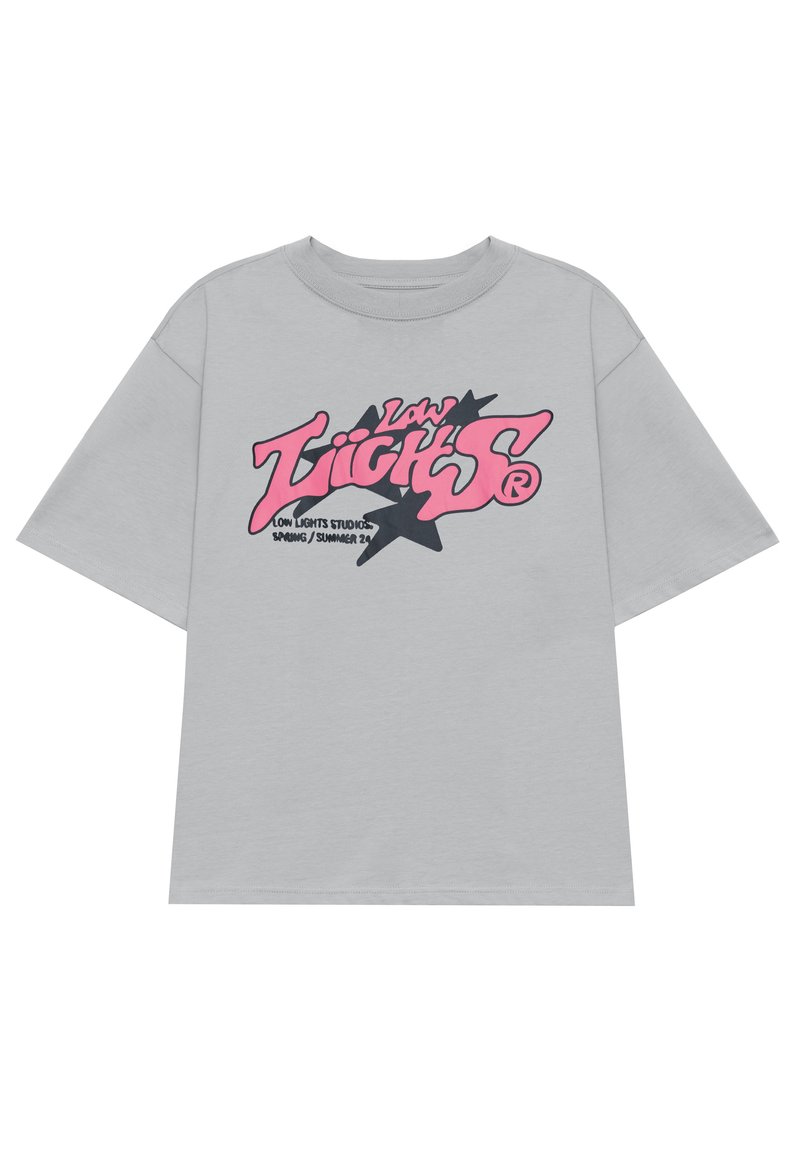 LOW LIGHTS STUDIOS® T-shirt print lichtgrijs