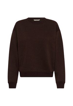 Love Copenhagen, LCSAMMI HEART SWEATSHIRT - Sweatshirt - chocolate plum w brown heart
