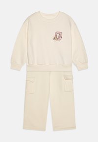 GAP LOGO CREW TODDLER GIRL SET - Trenirka - ivory frost