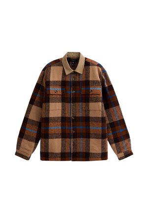 REGULAR FIT COLLAR CHECK - Chaqueta de entretiempo - blue pattern