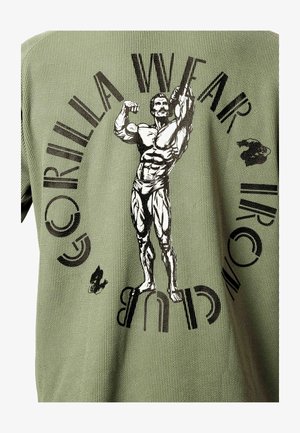 Gorilla Wear, RUSSELL OVERSIZED T-SHIRT - T-shirt print - green
