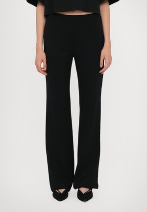 BROOKE STRAIGHT PANTS - Bukser - black