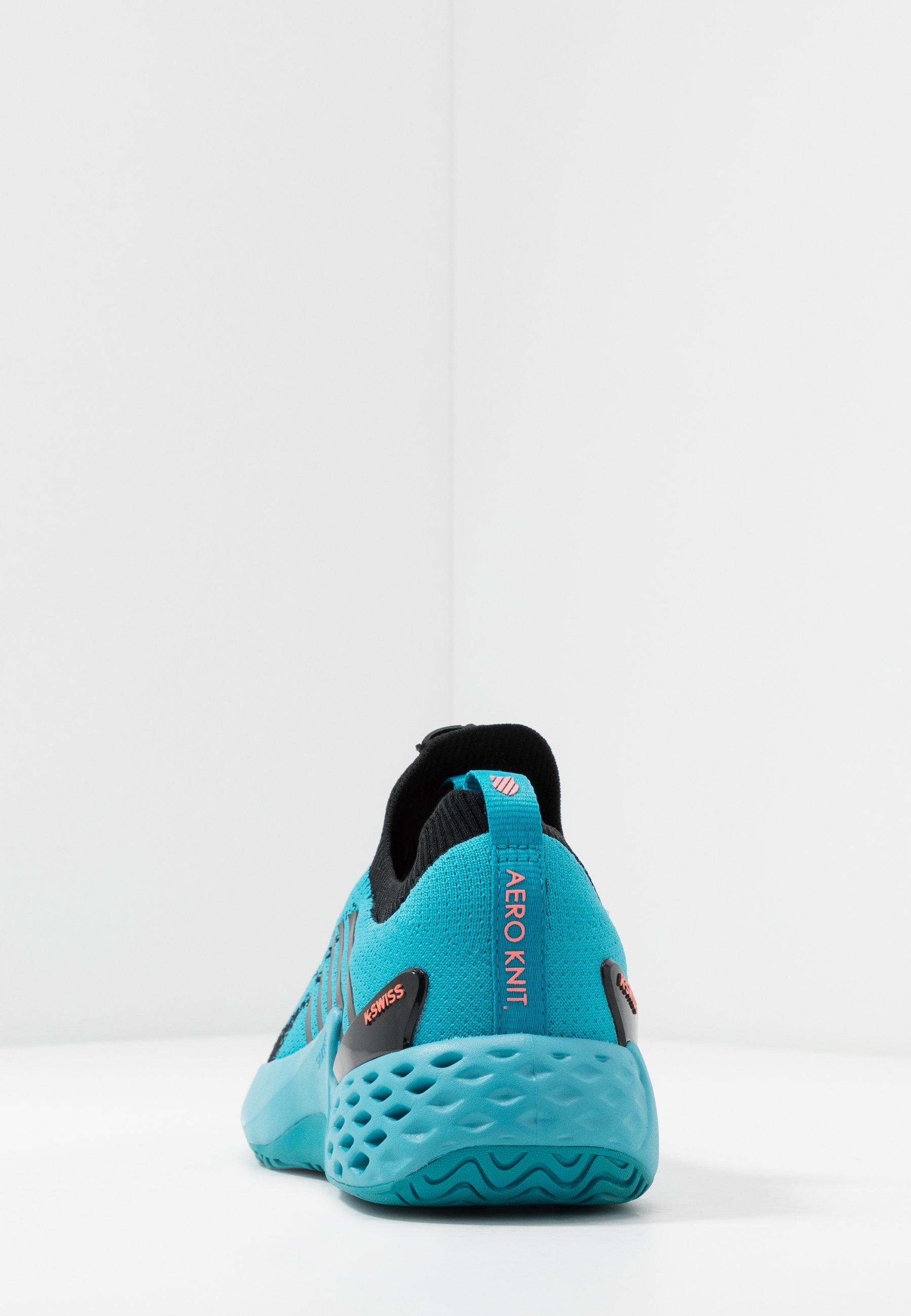 AERO KNIT All court tennisskor algiers blueblacksoft neon orange AERO KNIT All court tennisskor algiers blueblacksoft neon orange