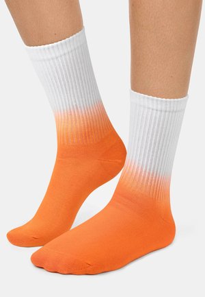 NUR DIE, UNISEX 2 PACK - Socks - orange weiss