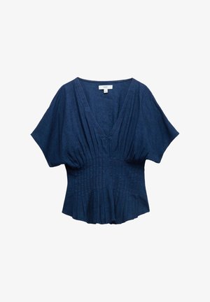 Marks & Spencer, V-NECK WAISTED - Blusa - dark indigo
