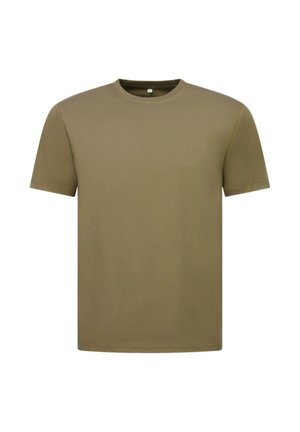 Local Fanatic, OVERSIZED T SHIRT - EFFEN T SHIRT - MD - DONKER GRIJS - MD-6530-13 - T-shirt basic - donker bruin