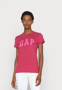 GAP FRANCHISE TEE 2 PACK - T-shirt estampada - raspberry/glaze
