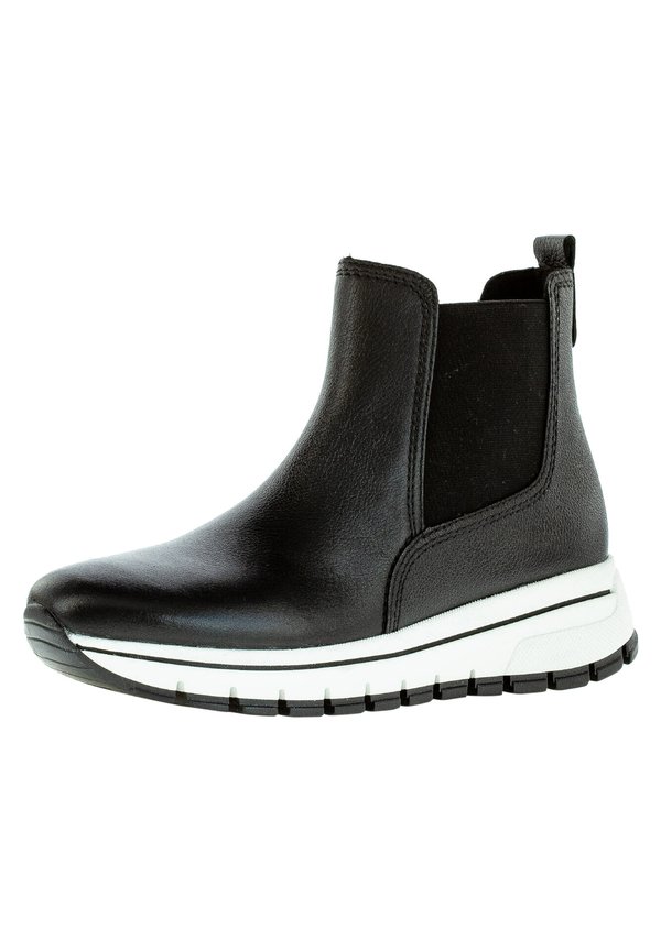 Plateaustiefelette - schwarz