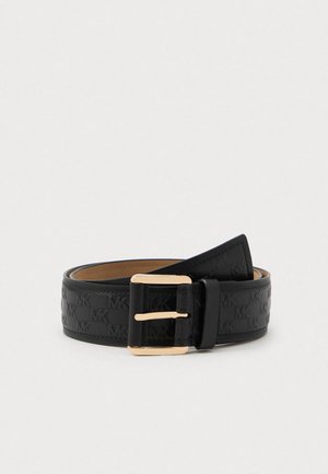 DEBOSSED LOGO BELT - Vöö - black/gold