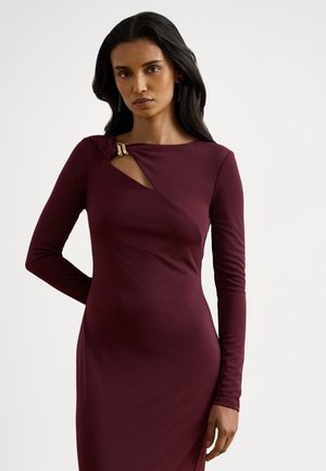 CUTOUT JERSEY GOWN - Vestido comprido - dark garnet
