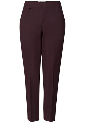 Street One, SLIM LEG CHINO MIT GLITZERDETAIL - Pantalon classique - vintage ruby
