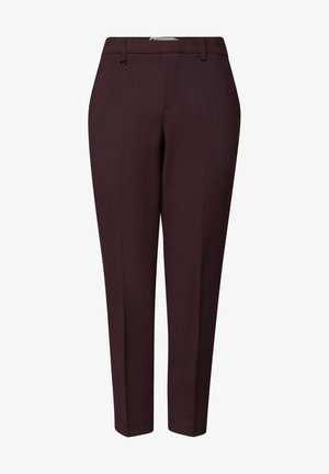 Street One, SLIM LEG CHINO MIT GLITZERDETAIL - Pantalon classique - vintage ruby