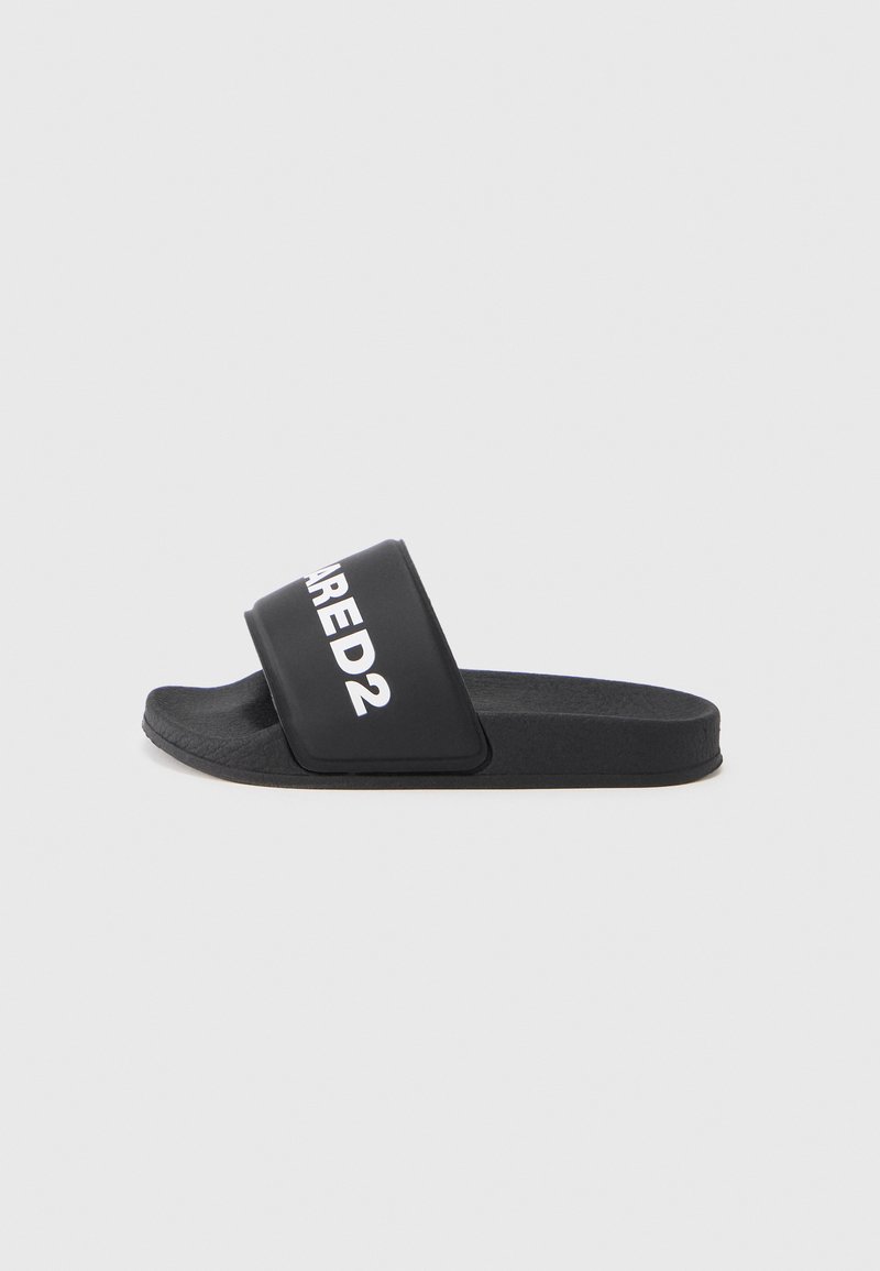 Dsquared2 UNISEX - Papuci înot - black/white/negru - Zalando.ro