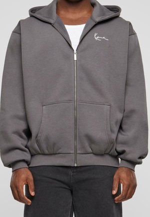 Sweater met rits - anthracite