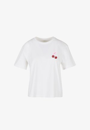 Mister Tee, SWEET CHERIE STAMP TEE - T-shirt imprimé - white