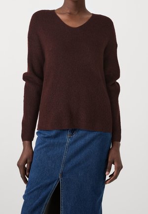 Pullover - dark red