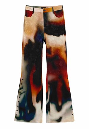 Desigual, LONG PRINTED TROUSERS - Pantalon classique - black