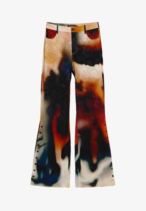 Desigual, LONG PRINTED TROUSERS - Pantalon classique - black