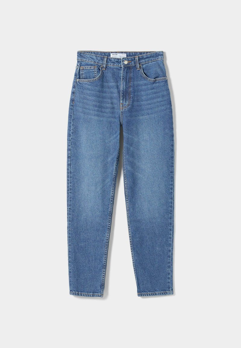 Bershka Straight leg jeans donkerblauw Bershka Straight leg jeans donkerblauw