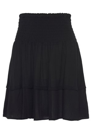 CRINKLE - A-line skirt - schwarz