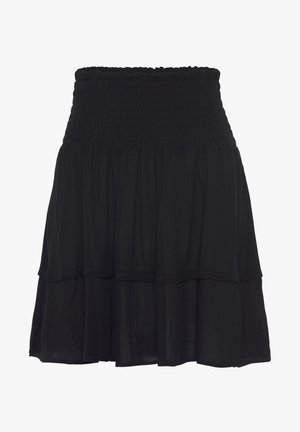 CRINKLE - A-line skirt - schwarz