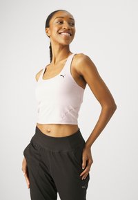 Puma STUDIO FOUNDATION CROP TANK - Top - grape mist heather