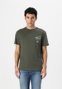 Tommy Jeans - CITY TEE - Print T-shirt - fatigue green Thumbnail Image 1
