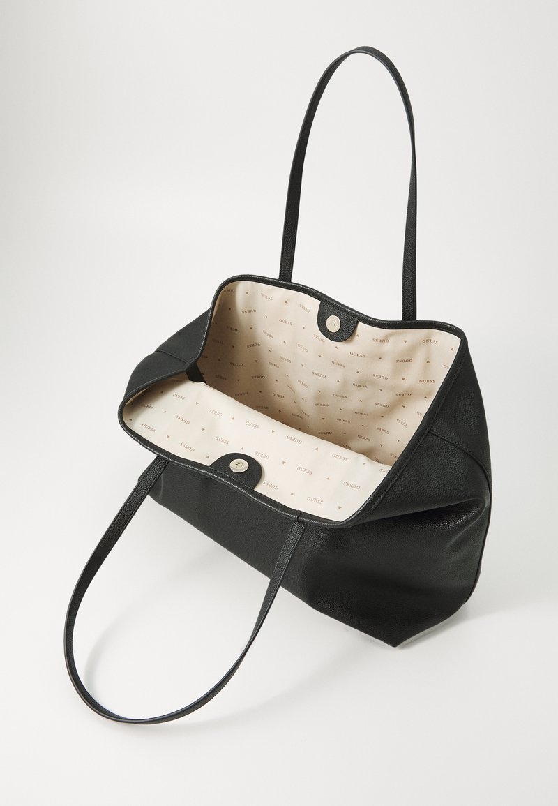 Guess VIKKY LARGE TOTE SET - Shopping bag - white logo/bianco