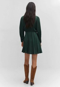 Mango Vestido informal - dark green