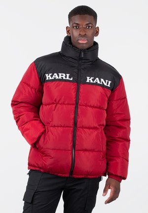 Karl Kani RETRO ESSENTIAL PUFFER - Winter jacket - dark red