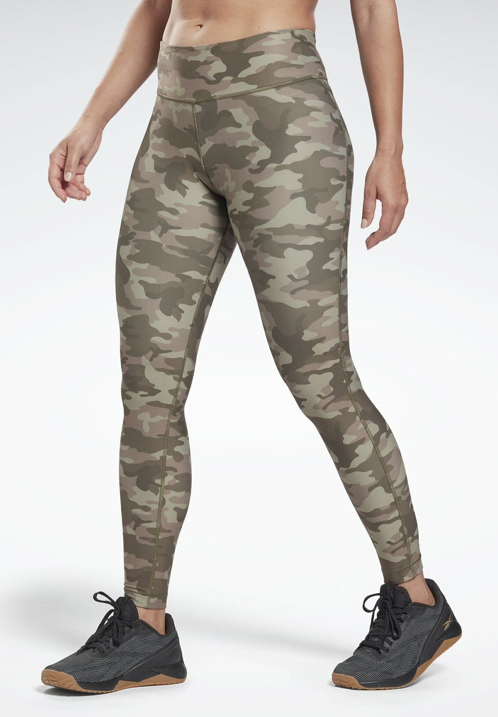 Reebok LUX BOLD - Leggings - green - Zalando.co.uk
